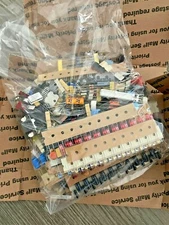 FULL BOX of QUALITY ELECTRONIC COMPONENTS CAPACITORS RESISTORS and MORE!