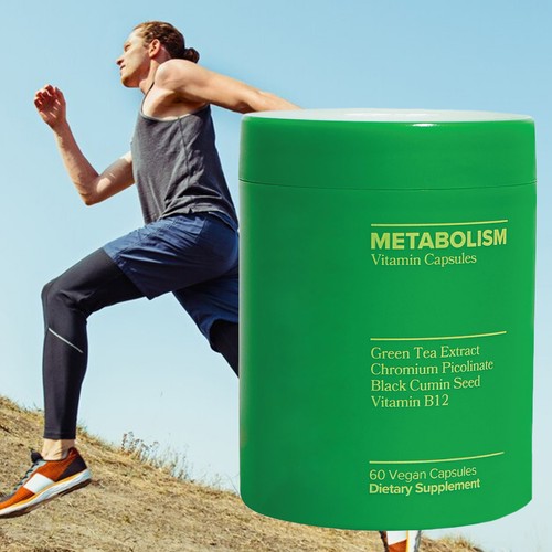 Metabolism Booster Supplement Natural Plant-Based Caplets Health Enhancing Pills