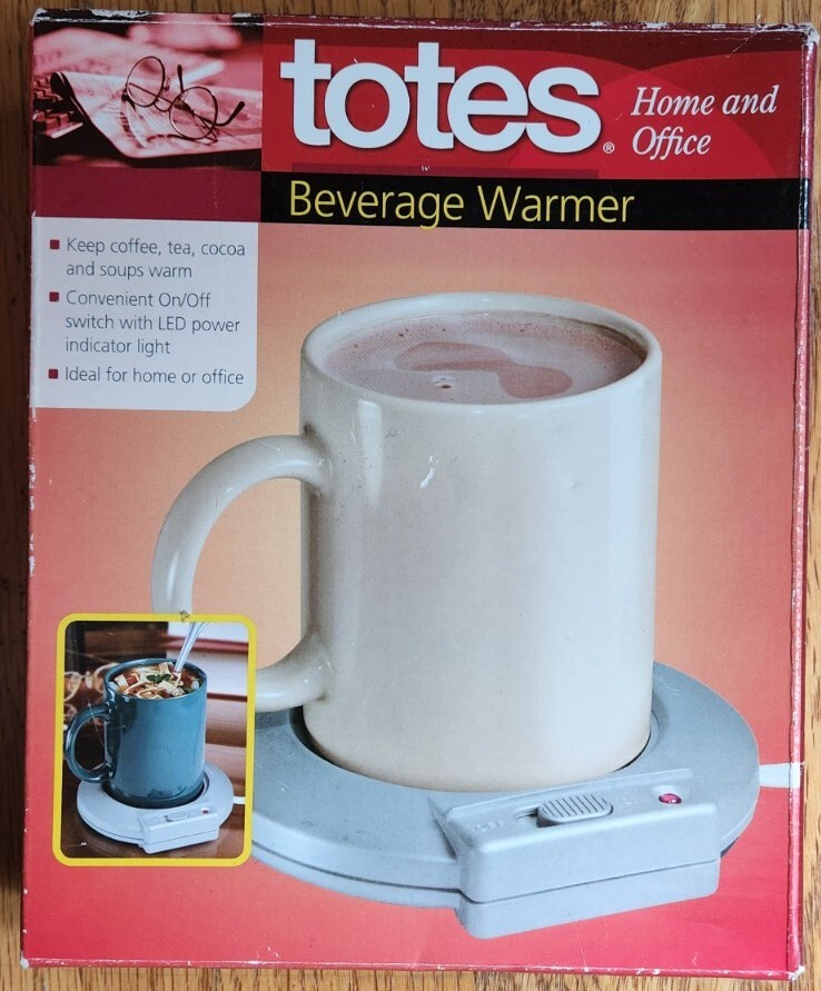 TOTES BEVERAGE / CANDLE WARMER FOR HOME OR OFFICE GIFT NIB eBay
