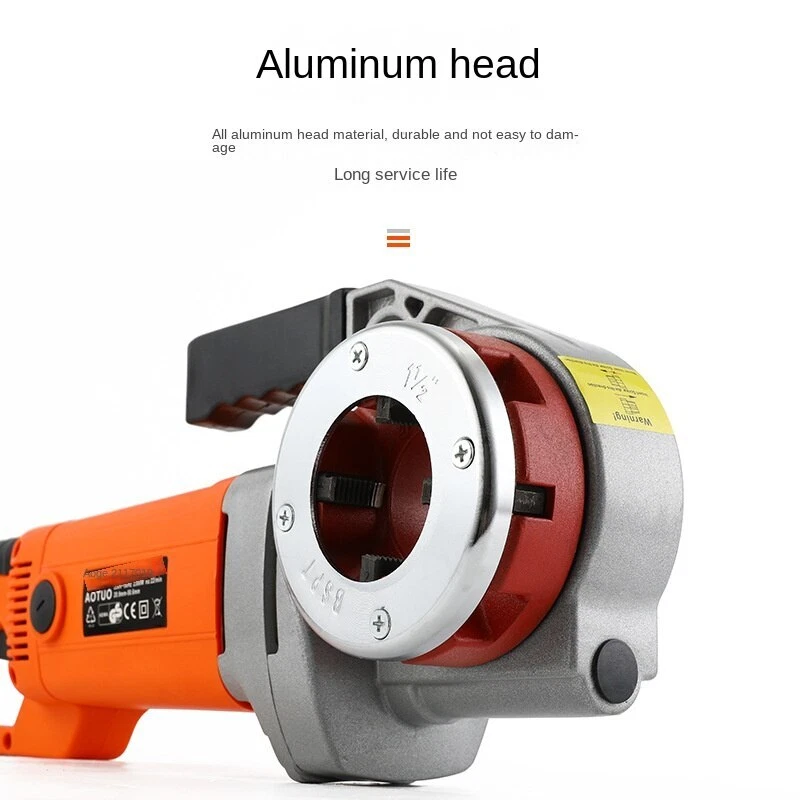 electric pipe threader portable 220V / 2300W hand-held electric pipe threader - Image 4 of 4