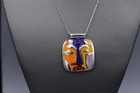 ART INSPIRED ENAMEL Pendant MADE IN ITALY alessandro menegatti Sterling Silver — photo 10