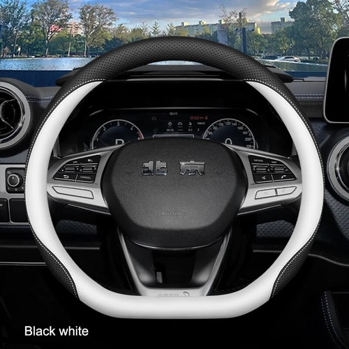 Nappa Leather 37-38CM Car Steering Wheel Cover Wrap for Beijing Baic BJ40 BJ80 - Picture 11 of 13