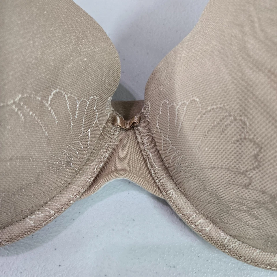 Sujetador Warners Mujer 36D Marrón Con Aros Ligeramente Forrado Flor Correas Ajustables Foto 4 de 4