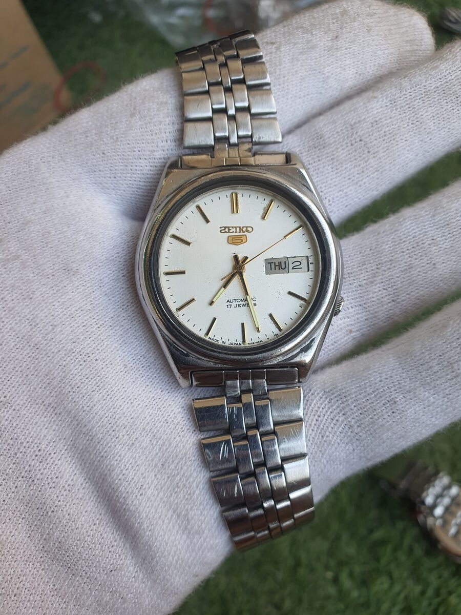 Seiko 5 Sports White Men's Watch - 7S26-3160 for sale online Seiko 5 Sports White Men's Watch - 7S26-3160 for sale online