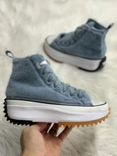 Converse Run Star Hike Platform Fur Out Of The Blue Womens A13381C NEW Multi Sz