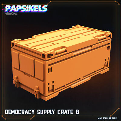 Democracy Supply Crate | Democracy Troopers Bugs and Bots | Sci-Fi Miniature | P