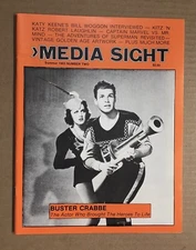 Media Sight Magazine #2 ~ Buster Crabbe Flash Gordon Tarzan Superman Katy Keene