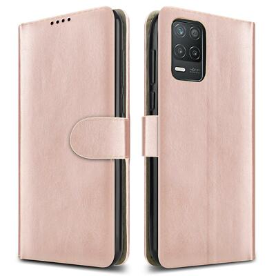 CEKA TECH Custodia a portafoglio in pelle per Realme 8 5G