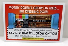 2022 Topps Wacky Packages March Series Coupon Back #9 Kindling Maple & Oak