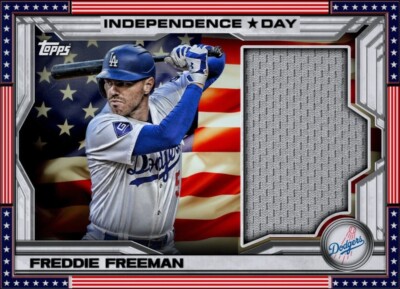 2024 Topps Independence Day  FREDDIE FREEMAN  RARE PATCH LA DODGERS DIGITAL CARD