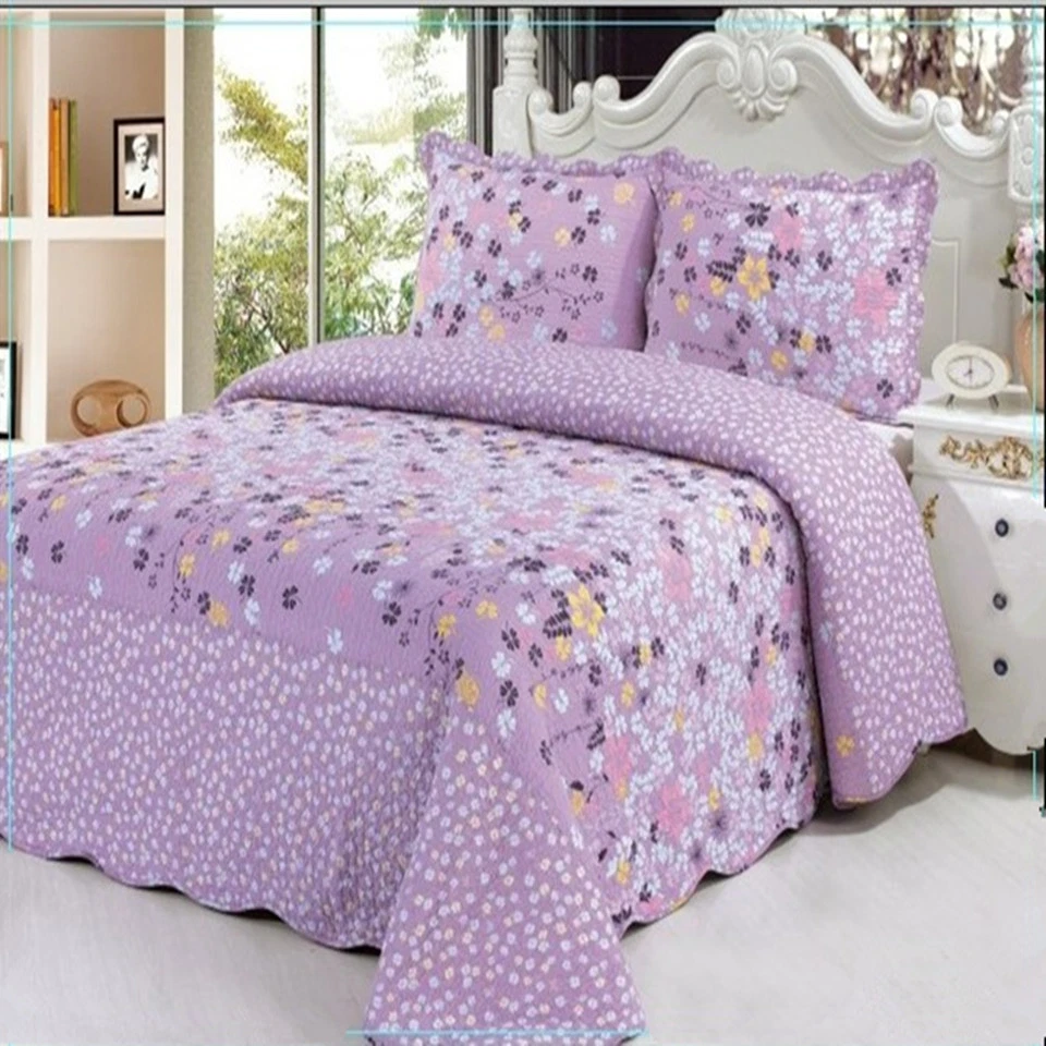 Purple quilted online throw