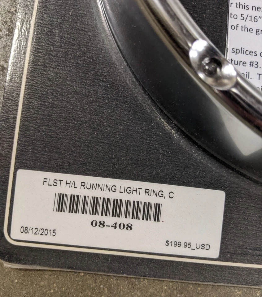 Arlen Ness - 08-408 - Fire-Ring L.E.D. Bezel with White L.E.D. Running... - Image 2 of 2