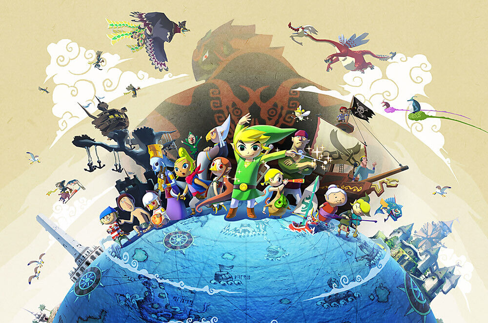 Legend of Zelda Wind Waker Switch GameCube Wii U POSTER MADE IN