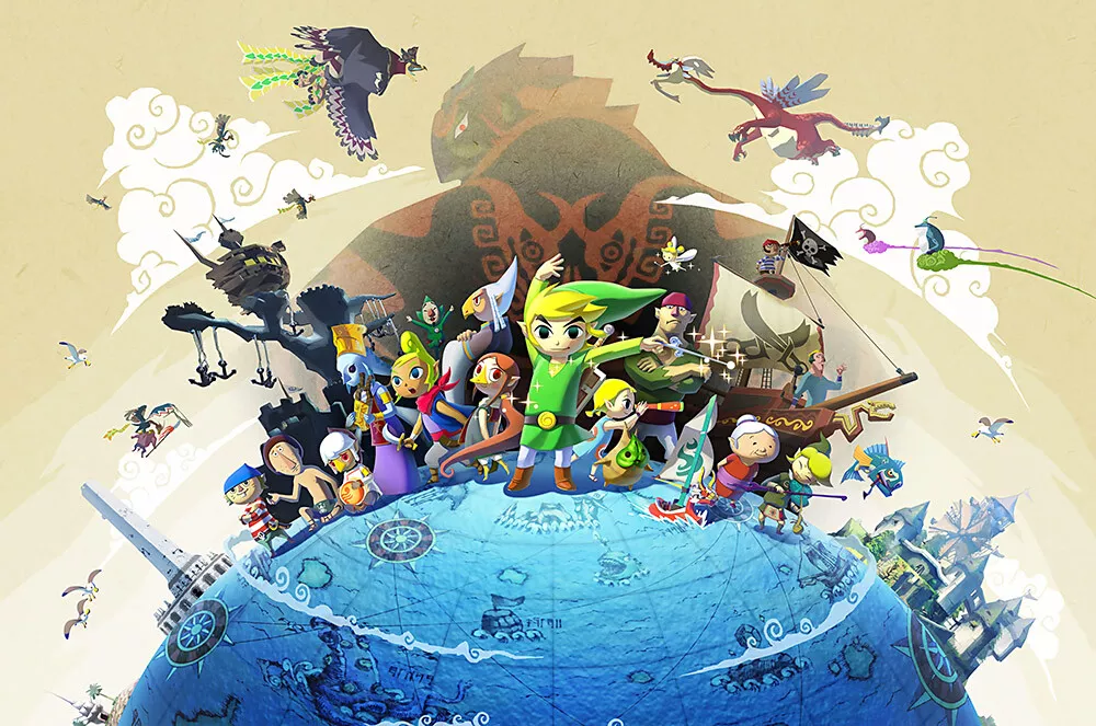 Legend of Zelda Wind Waker Switch GameCube Wii U POSTER MADE IN USA - ZELW04