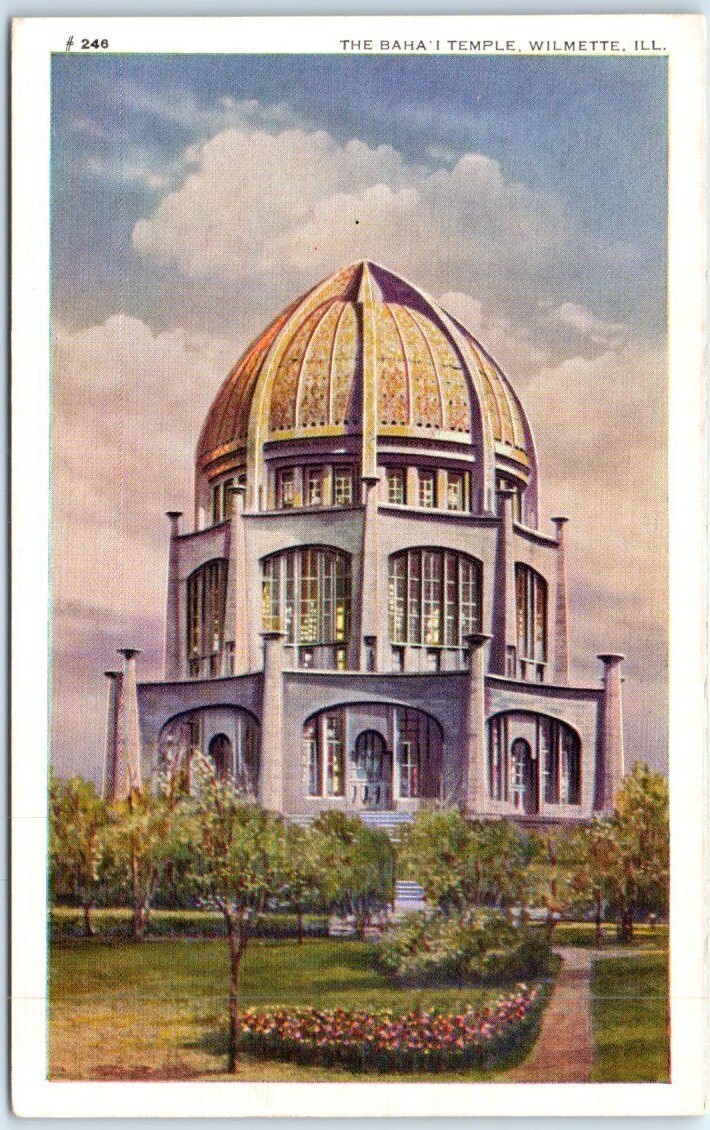 Postcard The Baha'i Temple Wilmette, Illinois eBay