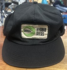 Cargill Hybrid Seeds Hat Cap Black Adult Vintage K-Products Made In USA