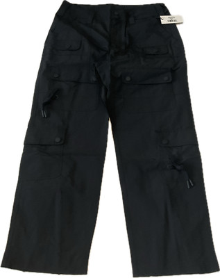 Lotto Cargo Pants Mens Size M Black Zip Leg Multipockets