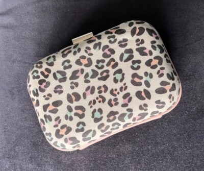 Miss KG pastel Leopard Print Clutch Bag UK