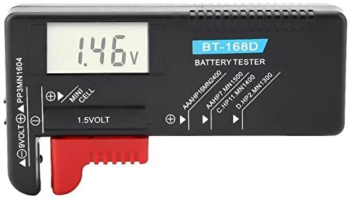 CAM2 Tester Batteria BT-168D Tester Batteria Digitale Per Batterie AA, (g9m)