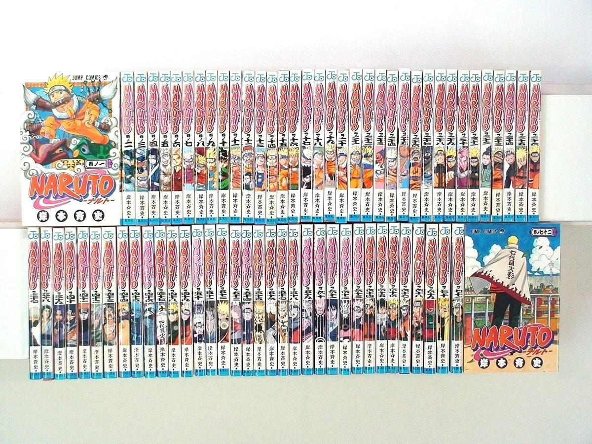 Naruto Manga 1-72 Complete Whole Series All Volumes Japanese Jump Comics  Used