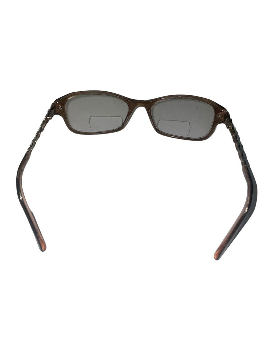 Splendor SP 3005 LBR Translucent Brown Full Rim Eyeglasses Open Sides Frame Only Splendor SP 3005 LBR Translucent Brown Full Rim Eyeglasses  main image 3