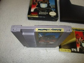 NINTENDO NES NOBUNAGA'S AMBITION KOEI RARE COMPLETE W/ BOX & INSTRUCTIONS
