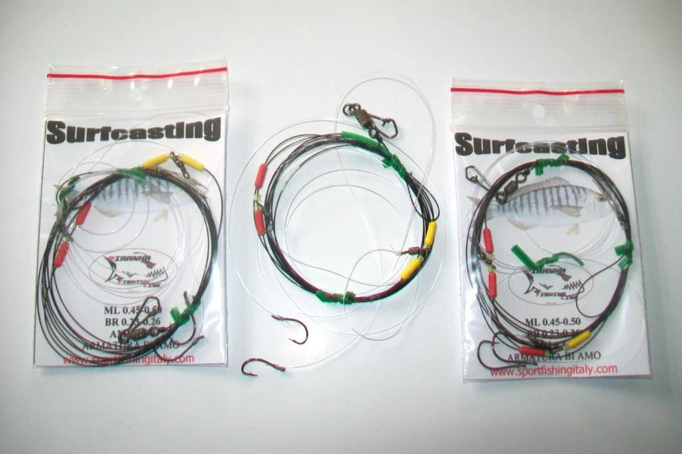 SURFCASTING SET 3 TERMINALI 2 AMI PESCA IN MARE SARAGHI E ORATE MORMORE - Immagine 2 di 2