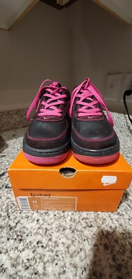 Bright Rose Pink And Black Air Force Ones RARE ??? Women's Nike