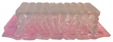 Vintage Alexandria  Crystal 1/4 lb Butter Dish W/Lid Crystal Clear Industries