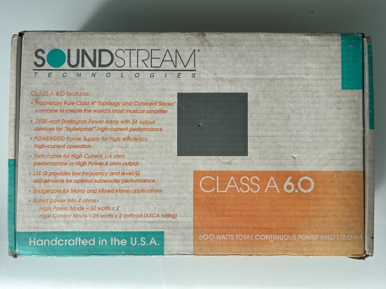 Soundstream Reference Class A 6.0 Power Amplifier (Boxed) 600W into 0.5 ...
