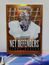 2013-14 Panini PRIZM Hockey JIMMY HOWARD #ND-8 NET DEFENDERS ORANGE PRIZM 48/50