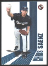 2004 Topps Pristine Chris Saenz Rookie Milwaukee Brewers #167