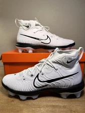 Nike Alpha Huarache NXT MCS Baseball Cleats White Black Men’s Size 12 DJ6519-101