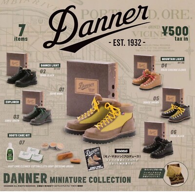Neu DANNER EST.1932 Shoes Gashapon 6 Miniatur Figuren Komplettsatz
