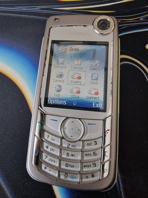 Nokia 6680 Handy (entsperrt) - Silber voll funktionsfähig mit neuem Akku etc