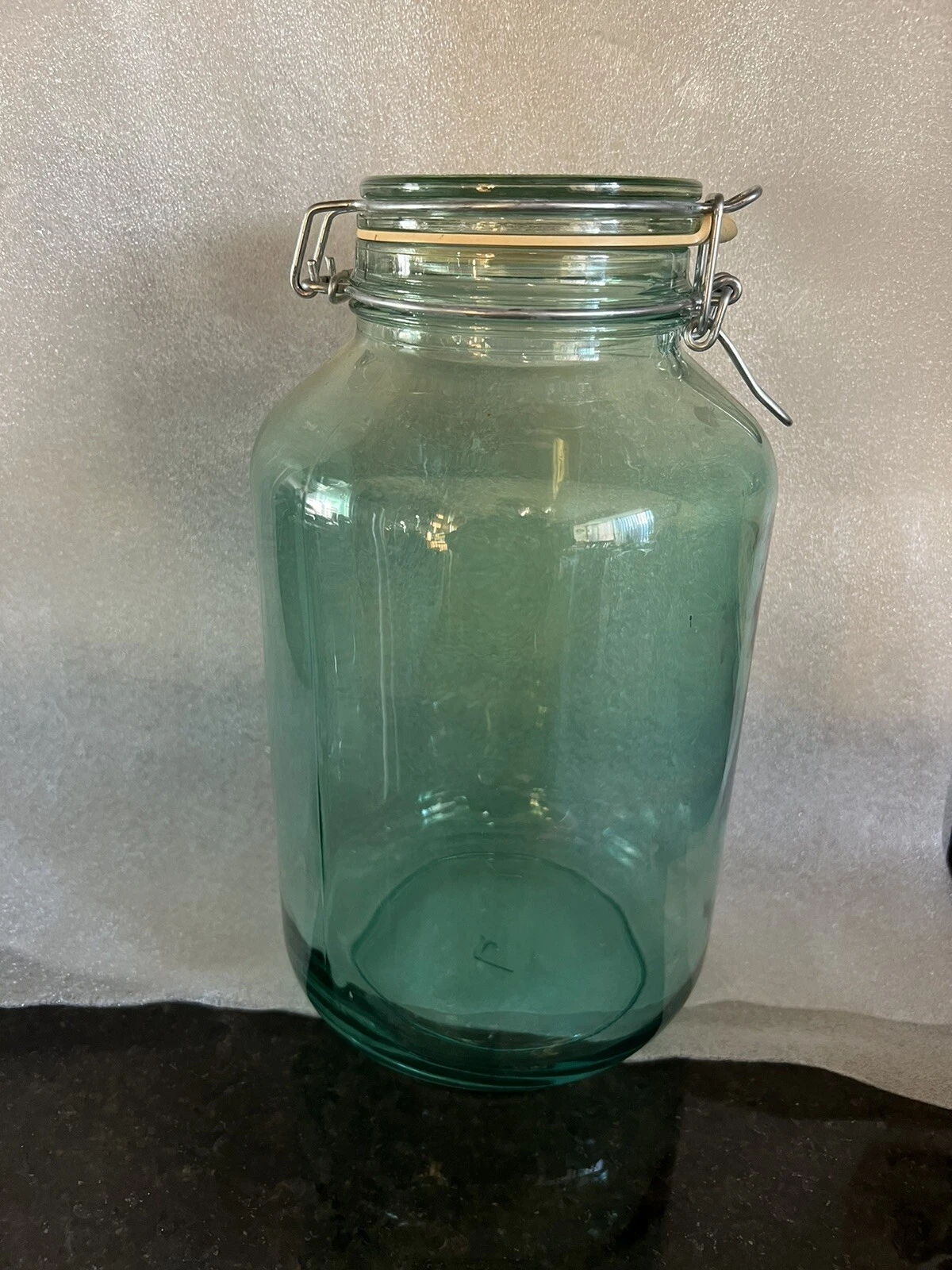 Bormioli Rocco Fido 4 Quart Green Pickling/ Canning Jar