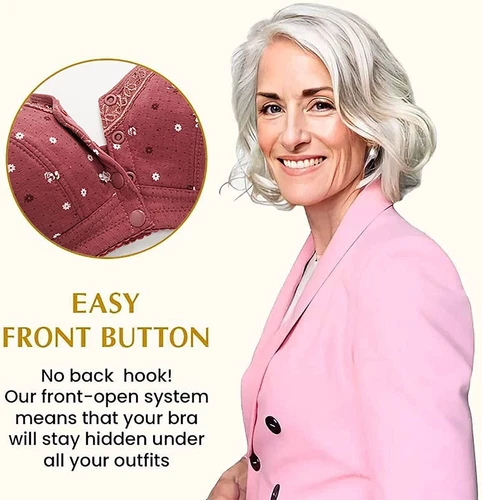 Damen-BHs Lisa Charm Gänseblümchen BHs vorne Druckknöpfe bequem volle Abdeckung BHs - Bild 19 von 38