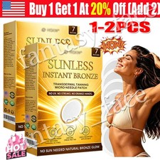 1-2x Sunless Natural Glow Tanning Microdarts Patch Enhances Natural Tan  20 OFF
