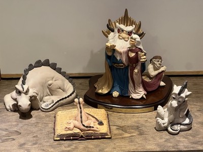 Vintage Krystonia Figurine Statuettes Lot Of 4 Grunch Dubious Alliance Aha! VTG 