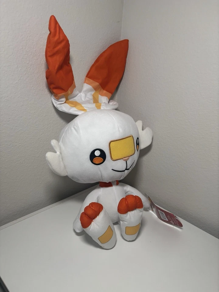 Official Licensed Pokemon Scorbunny 15” Inch Plush Stuffed Animal Toy New - Image 4 of 4