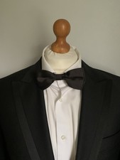 Mens *NEW* WILLIAM HUNT (SAVILLE ROW) WOOL TUXEDO SUIT In BLACK 40R *B.N.W.T*