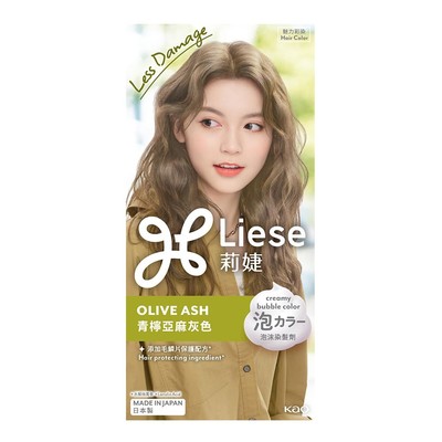 [KAO LIESE] Prettia Creamy Bubble Haarfarbe Color Kit OLIVE ASH NEU