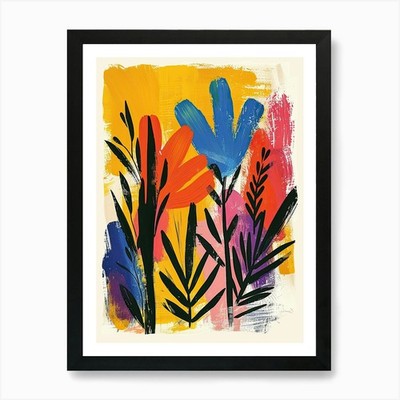 Lebendige Kontraste Matisse Stil Kunst Gerahmtes Wandbild Poster Leinwanddruck Bild