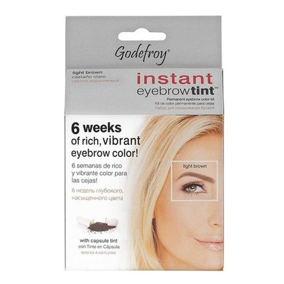 Godefroy Instant Eyebrow Tint Color  Light Brown Pack of 3