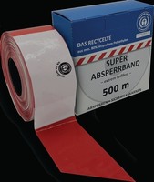 Kelmaplast Absperrband 500 M X 80 Mm Rot/Weiß Geblockt Recycelt - 25000008005001
