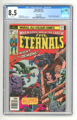 Eternals #4 Marvel Comics CGC VFN Plus 8.5 - White Pages