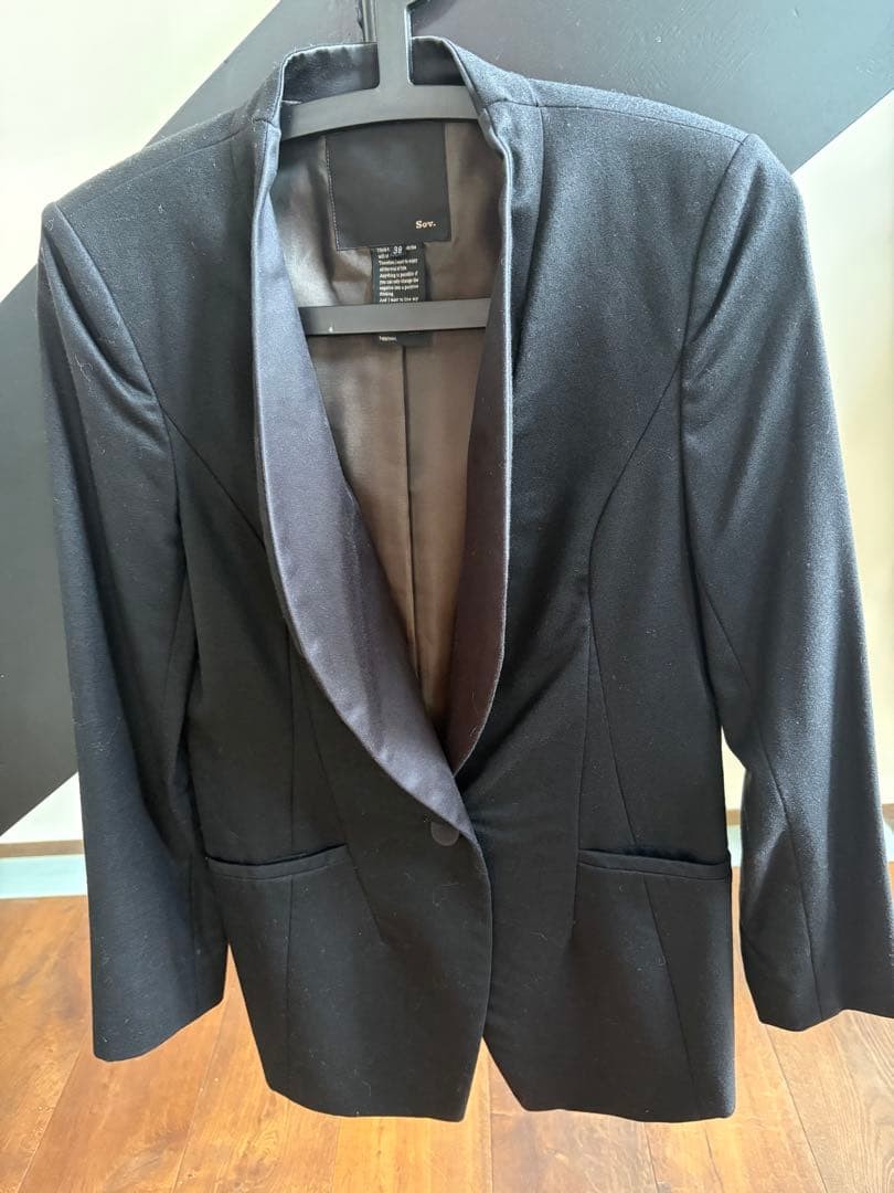 Sov. Double Standard Black Tailored Jacket One Bu… - image 4