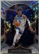 2020-21 Panini Select - Concourse Jaden McDaniels #88 Disco Prizm (RC)