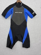Body Glove Pro 3 Men's Medium Shorty Wetsuit 2/1mm Blue Black Springsuit Surf