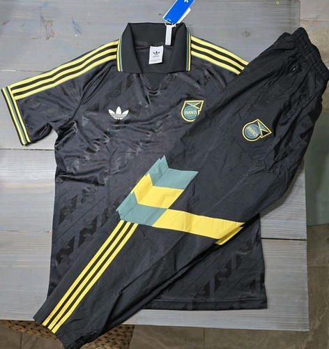 NWT MEN'S ADIDAS ORIGINALS JAMAICA JERSEY SHIRT LARGE #IT2464 PLUS PANTS